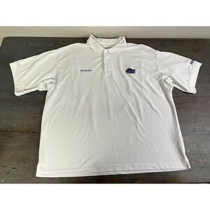 Mens Columbia PFG Polo Style Shirt Florida Gators Embroidered Size XXL